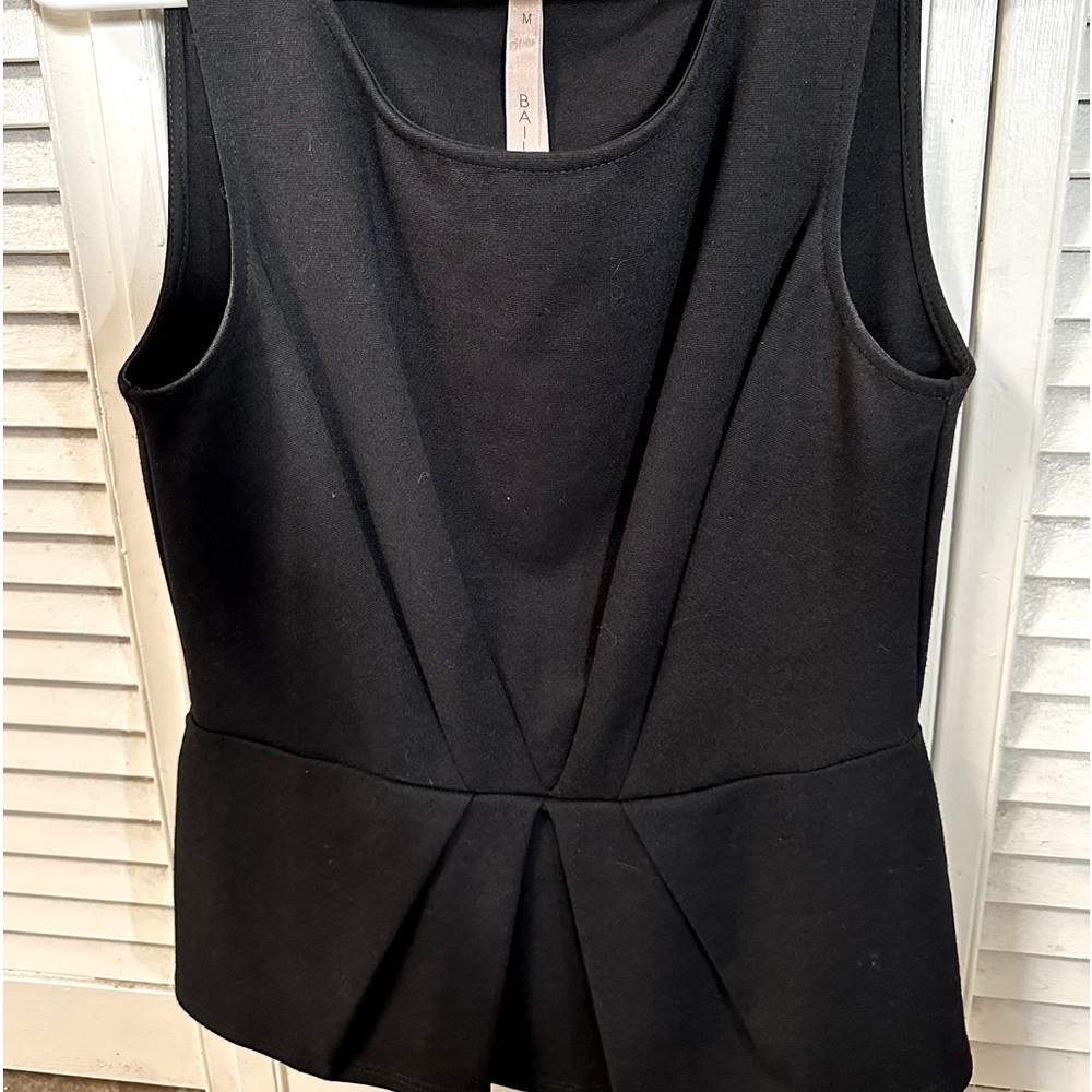 Bailey 44 sleeveless black knit top, M